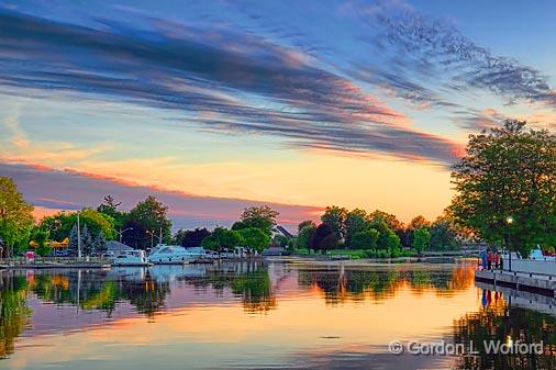 Rideau Canal At Sunset_17533.jpg - Rideau Canal Waterway photographed at Smiths Falls, Ontario, Canada.